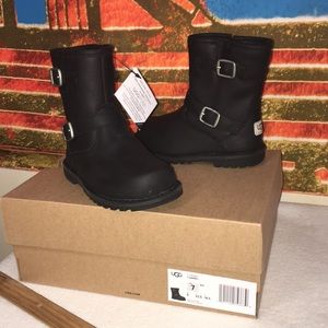 🔥🏍 Sold !!!!!! Ugg moto TODDLERS boots size 7.